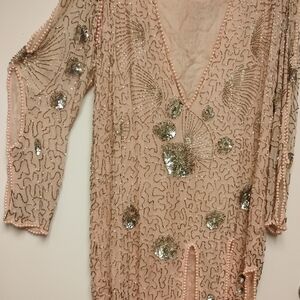 Elegant Beaded Dress with Sequins